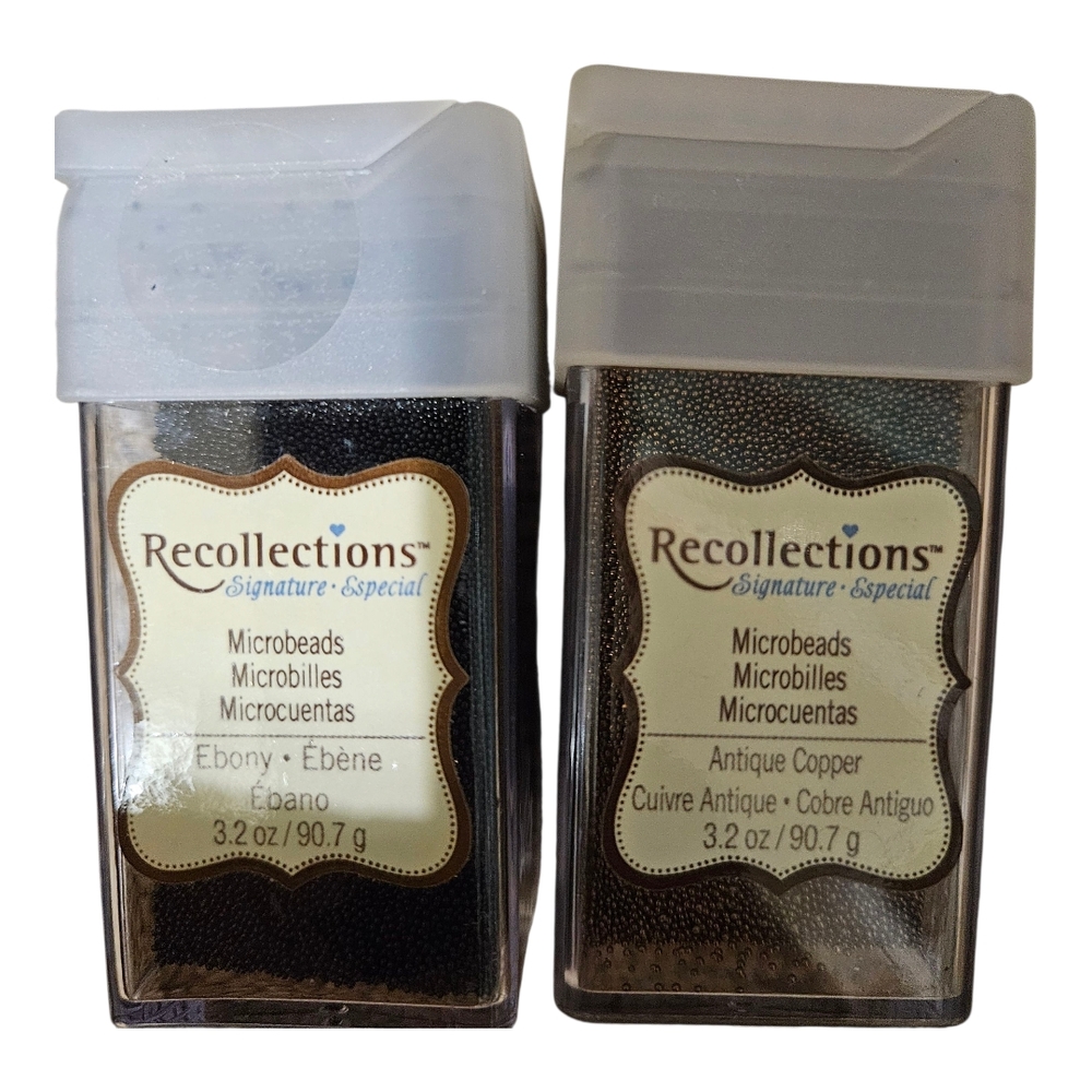 Recollections Microbeads Set - Ebony and Antique Copper 3.2 ounces